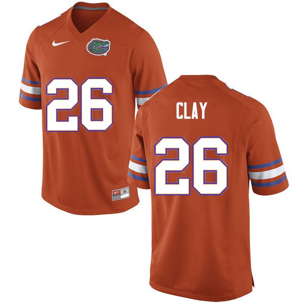 Men #26 Robert Clay Florida Gators College Football Jerseys Orange